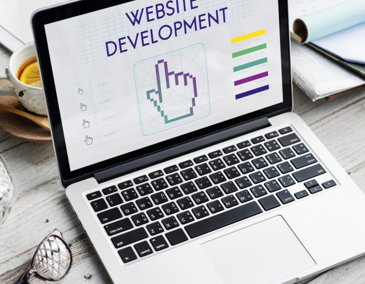 Website Development Links Seo Webinar Cyberspace Concept